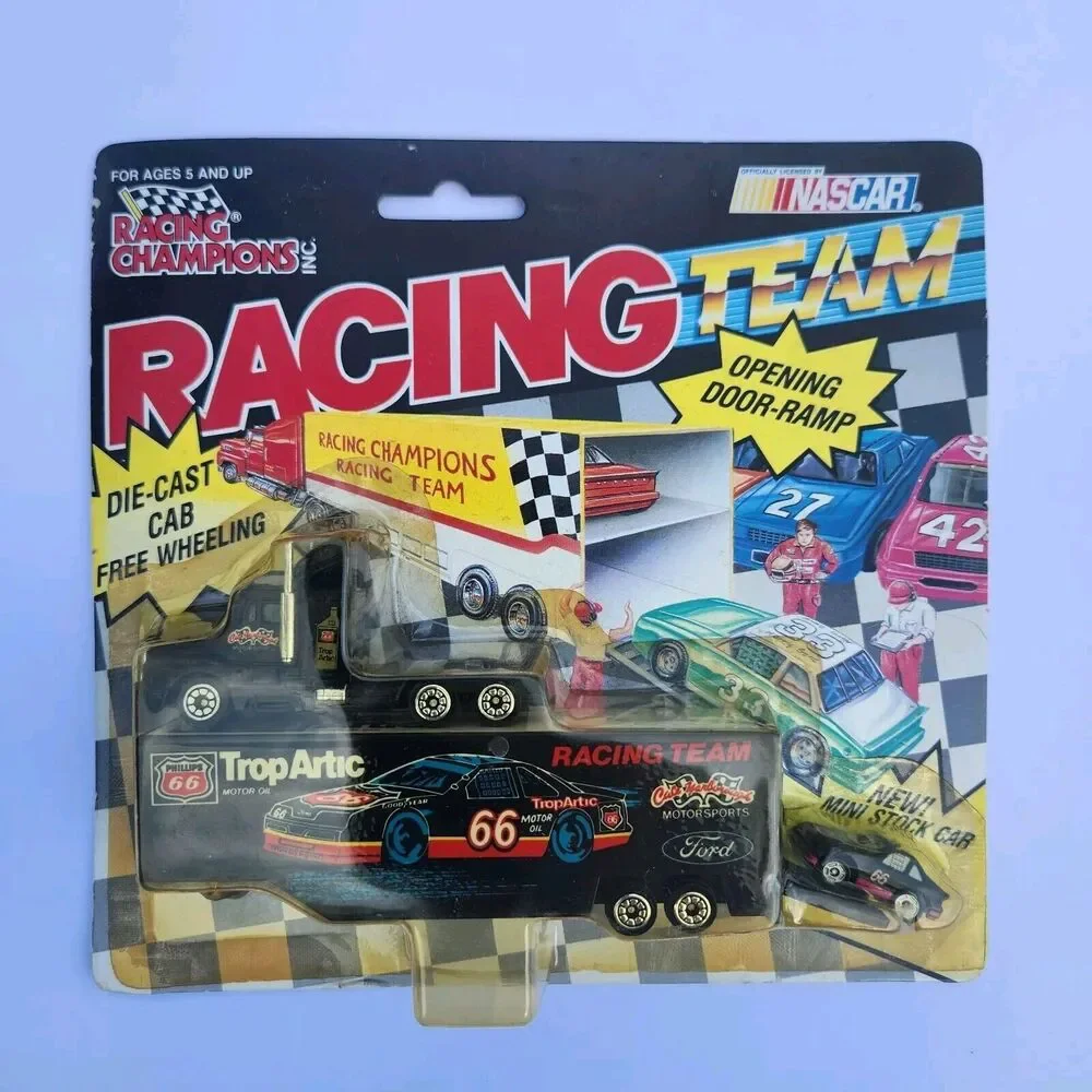 1992 Racing Team #66 TropArtic Ford Transporter W Mini Stock Car